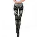 Leggings pour femmes avec imprimé 3D steampunk armure mécanique et engrenages - Style Engrenages Mécaniques (KDK2169)