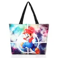 Umhängetasche für Damen mit Super Mario Motiv und buntem Galaxie Sternenhimmel - Mario-Galaxie-Stil (BHB1037)