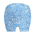 Gorro de terapia de frío para migraña con diseño de gel con flores azules y blancas - Floral Azul (B358-1004)-Capa Simple