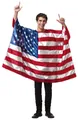 Men's US flag print cape for Independence Day festivals and stage performances - USA (B341-1001)