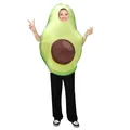 Funny avocado mascot costume for adults, creative fruit shaped party outfit in green - Pd-1002 Avocado / One Size