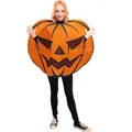Inflatable pumpkin costume for Halloween party with classic jack-o'-lantern face print - M / PD-1014 Pumpkin Style