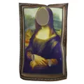 Divertente costume della Monna Lisa per feste con ritagli per testa e mani per foto - Taglia unica / Stile Monna Lisa (PD-1012)