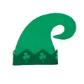 Green St. Patrick's Day elf hat with shamrock prints for holiday parade and party events - S (53-55cm) / Green Print (B496-1004)
