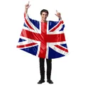 United Kingdom flag digital print festival cape for carnival and sports events - United Kingdom (B341-1027)
