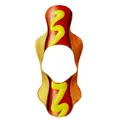 Coiffe de déguisement hot-dog rigolote avec imprimé réaliste et découpe faciale pour fête - Enfant / Style Hot-dog (PD-1058)