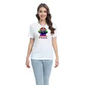 Weißes Pride T-Shirt mit farbenfrohem Labrador-Grafikdruck und Regenbogen-Sonnenbrille - Regenbogen Sonnenbrille Hund (H001-B7-YZ24C0181)