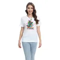 Weißes Pride Month 2024 Baumwoll-T-Shirt mit Regenbogen-Schmetterling und Tie-Dye Design - Regenbogen Schmetterling Pride (H001-B7-YZ24C0184)