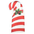 Kerstpakje voor huisdieren met rood-witte strepen en hulstprint voor feestelijke dagen - S Kinderen / Rood Wit Gestreepte Stijl (PD-1073)