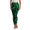 St. Patrick's Day Yoga-Leggings mit hoher Taille und grünem Kleeblatt-Aufdruck - S / Kleeblatt-Hufeisen Stil (JC0029A)