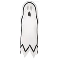 Minimalist white ghost Halloween costume with spooky facial expression for cosplay events - S Kids / White