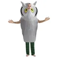 Disfraz de búho gris para adultos con ojos amarillos para fiestas de Halloween y teatro - Talla 2X Grande