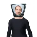 Masque de costume de télévision rétro amusant pour adultes en mousse pour soirée cosplay - M / Télévision