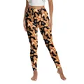 Legging de Noël taille haute pour femme avec motifs de bonshommes en pain d'épices - Bonhomme de Pain d'Épices Flocon (XG013-1074)