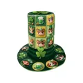 Sombrero de copa verde de San Patricio con parches de dibujos animados festivos - S / Parche de Mascota de Dibujos Animados (B495-1037)