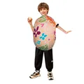Colorful Easter egg costume for kids featuring vibrant floral patterns on a white background - Child Colorful Floral Style (TD-1139)