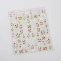 Pegatina translúcida para uñas M-1006 con tulipanes, mariposas y encaje vintage - M-1006 - Fragmentos De Vidrio Transparente + Pegamento De Gelatina