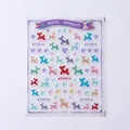 3D jelly balloon dog and heart nail stickers with colorful embossed 3D textures - Balloon Dog Hearts (KX345)