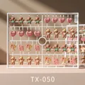 DIY resin bear and love heart nail charms set on plate, model TX-050 - 3D Mixed Assortment (TX050)