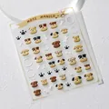 Pegatinas 3D para uñas con cabezas de perros lindos, huesos y huellas, modelo KX356 - Serie De Perros De Dibujos Animados (KX-356)