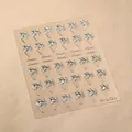 Αυτοκόλλητα νυχιών 3D μεταλλικό ασημί φράουλα, σχέδιο μοντέλου M-1038 nail art - M-1038 Ασημί Ανάγλυφο / Ασημί