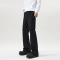 Schwarze Herren-Schlagjeans im High-Street-Stil mit weitem Bein und lässigem Schnitt - 3XL / Schwarz