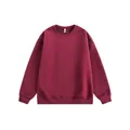 Classic crewneck burgundy heavyweight sweatshirt in a relaxed drop-shoulder fit - 3XL / Burgundy
