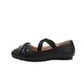 Scarpe da principessa nere opache per bambine con fiocco e cinturini elastici - EU 24 / Nero
