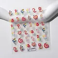 Pegatinas 3D en relieve para uñas Año del Serpiente 2025 con dibujos animados TS-3932 - Estilo La Serpiente Gira El Universo (TS-3932)