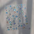 Adesivi per unghie 3D olografici con motivi geometrici di stelle e luna stile M-847 - Stile in Rilievo 3D Cosmo Universo (M-847)