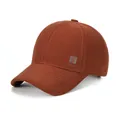 Cappellino vintage caramello con ricamo Good Luck e patch logo animale grigio - Taglia Unica Regolabile / Marrone Rosso