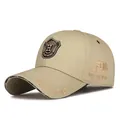 Casquette kaki avec broderie écusson FEWK et œillets d'aération en métal - Kaki / Réglable