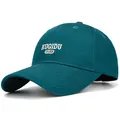 Dark green baseball cap with white KUQIDU embroidery and a curved visor style - One Size Adjustable / Green