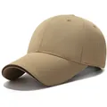 Classic khaki mesh baseball cap with reinforced structured crown and contrast brim piping - One Size Adjustable / Sandwich Khaki