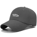 Gorra de béisbol gris oscuro de secado rápido con bordado y ventilación por láser - Talla Única Ajustable / Gris oscuro
