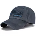 Berretto da baseball vintage blu scuro con ricamo 3D Always New York City scritte - Taglia Unica Regolabile / Blu Notte