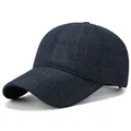 Berretto da baseball scozzese blu scuro da uomo con fodera morbida e corona strutturata - Taglia Unica Regolabile / Blu navy