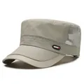 Gorra plana gris claro de secado rápido con paneles de malla transpirable y logo - Ajustable / Gris claro
