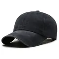 Berretto da baseball vintage in cotone lavato blu navy con finitura invecchiata - Regolabile / Blu Notte