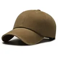 Berretto da baseball vintage in cotone marrone scuro lavato con design classico - Regolabile / Marrone