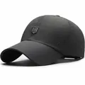 Dark grey quick-dry mesh baseball cap with R-logo and laser-cut ventilation holes - Dark Gray
