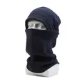 Passamontagna termico invernale in pile blu navy con scaldacollo per protezione esterna - Blu navy