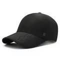 Black quick-dry breathable mesh baseball cap with laser-cut holes and S logo - One Size / Black