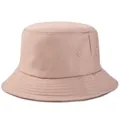 Classic khaki cotton bucket hat for outdoor hiking featuring breathable eyelets - Adult (Head Circumference 56-58cm) / Light Khaki