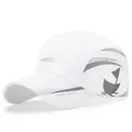 Witte sneldrogende ademende sportpet met Aquatic Sports print en zeilboot graphics - Verstelbaar / Wit