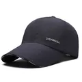 Berretto da baseball blu scuro impermeabile ad asciugatura rapida con logo e visiera - Taglia Unica Regolabile / Blu Notte