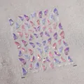 Pegatinas holográficas de mariposa para uñas con degradado rosa y azul, modelo M-470 - Estilo Fragmento de Vidrio (M-470)
