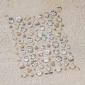 Pegatinas de uñas 5D en relieve con motivos de conejo Chiikawa y estrellas - Conejo Estrella Dibujos Animados (DP-395F)