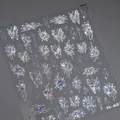 Holografische 3D Schmetterling und Blumen Nageltattoos mit irisierendem Finish M-482 - Irisierender Aurora-Schmetterling (M-482) / Mit Glasscherben-Effekt und Gelee-Kleber