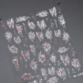 Holografische 3D-Schmetterlings- und Blumennagelaufkleber mit M-487-Regenbogeneffekt - Irisierende Laser Blumen (M-487) / Mit Glasscherben-Effekt und Gelee-Kleber